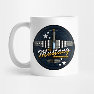 WW2 P-51 Mustang Patch Mug